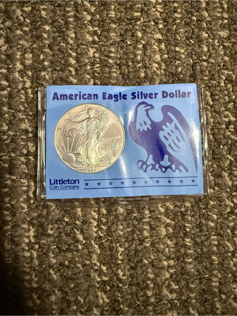 Littleton Coin Company 1999 American Eagle 1oz Silver Dollar